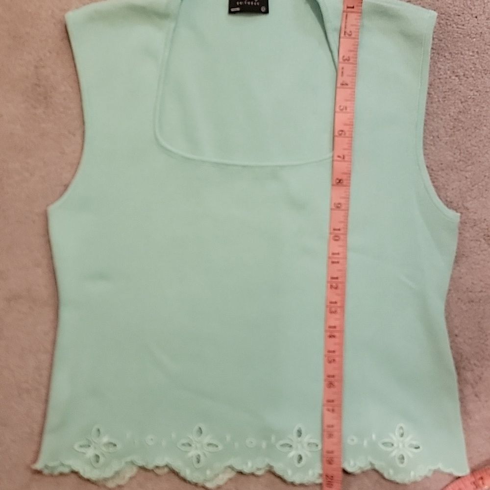 Milk & Honey Mint Green Sleeveless Top - Picture 7 of 10